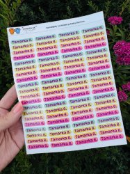 Samolepky na školské potreby 35x7mm