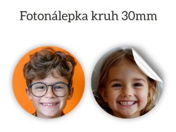 Fotonálepka kruh 30*30mm/20ks.