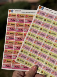 Sada univerzálne menovky  MŠ 2 deti/28x14mm/2x30ks