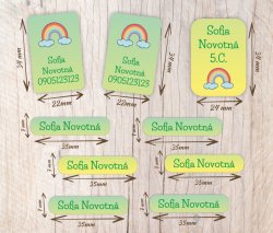 Sada samolepiek na predmety a do topánok /54 ks