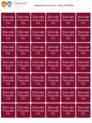 Nálepky na oblečenie - Farby 23*23/42ks.